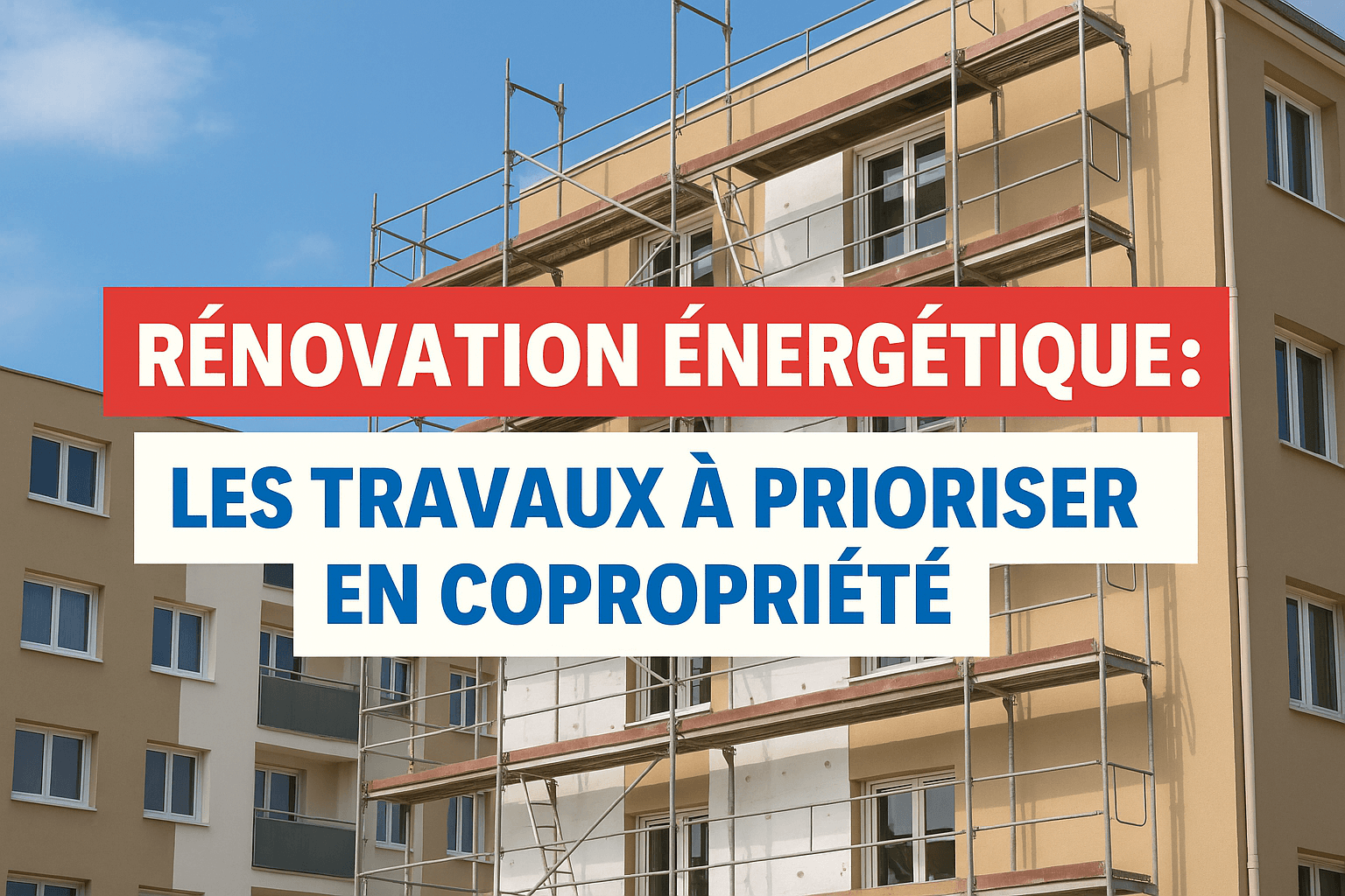 Travaux de rénovation énergétique à prioriser en copropriété