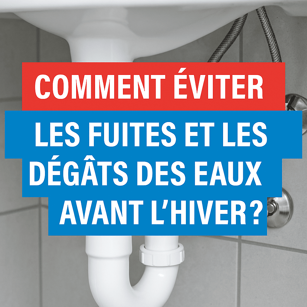 Plomberie : comment éviter les fuites et dégâts d’eau avant l’hiver ?